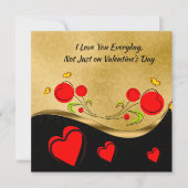 Valentijn van het rode hart kaart (Voorkant)