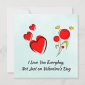 Valentijn van het rode hart kaart (Voorkant)
