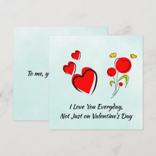 Valentijn van het rode hart kaart