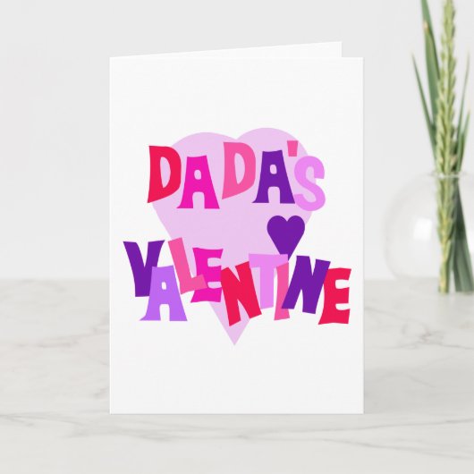 Valentijn van hete Dada van het Hart van Kleuren Feestdagen Kaart (Voorkant)