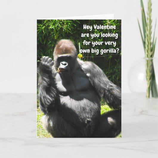 VALENTIJN VAN I'LL BE YOUR BIG GORILLA KAART (Voorkant)