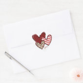 Valentijn van Modern Love Hearts Hart Sticker (Envelop)