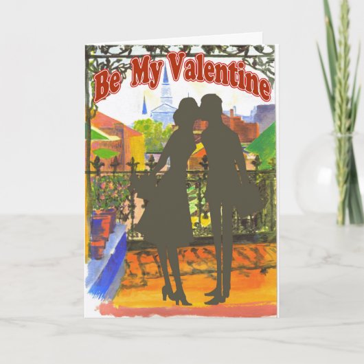 Valentijn van New Orleans Feestdagen Kaart (Voorkant)