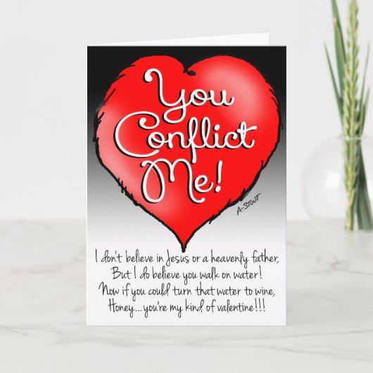 Valentijn van Nongelover - Feestdagen Kaart (Voorkant)