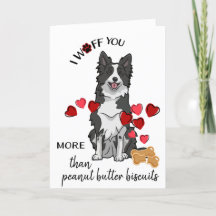 Valentijn van uw Border Collie Dog Love Biscuit