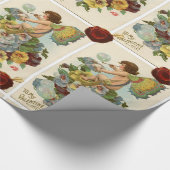 VALENTIJN VEILIG BLOWENDE BUBBELS, PANSIES, WAX SE CADEAUPAPIER (Hoek)