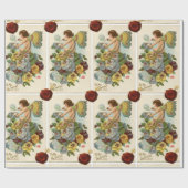 VALENTIJN VEILIG BLOWENDE BUBBELS, PANSIES, WAX SE CADEAUPAPIER (Vlak)