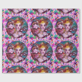 VALENTIJN VENETIAN MASKERADE MASKS EN CONFETTI CADEAUPAPIER (Vlak)