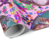 VALENTIJN VENETIAN MASKERADE MASKS EN CONFETTI CADEAUPAPIER (Rol Hoek)