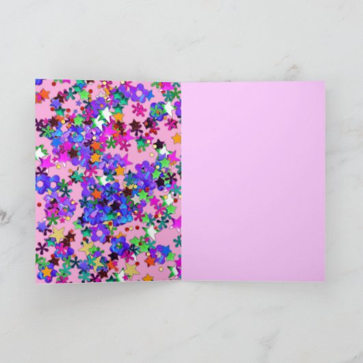 VALENTIJN VENETIAN MASKERADE MASKS EN CONFETTI FEESTDAGEN KAART (Binnen)