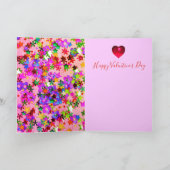 VALENTIJN VENETIAN MASKERADE MASKS EN CONFETTI FEESTDAGEN KAART (Binnen)