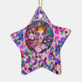 VALENTIJN VENETIAN MASKERADE MASKS EN CONFETTI KERAMISCH ORNAMENT (Links)