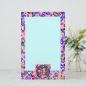 VALENTIJN VENETIAN MASKERADE MASKS, PINK CONFETTI BRIEFPAPIER (Staand voorkant)