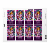 VALENTIJN VENETIAN MASQUERADE CONFETTI ETIKET (Full Sheet)