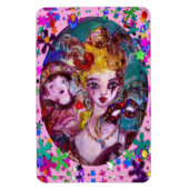 VALENTIJN VENETIAN MASQUERADE CONFETTI MAGNEET (Verticaal)