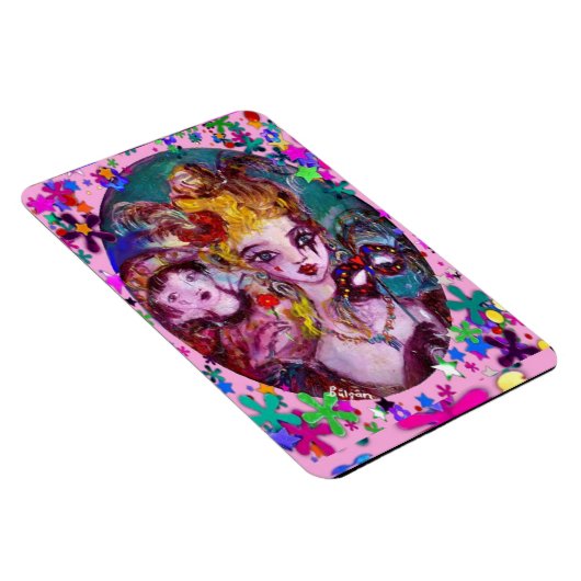 VALENTIJN VENETIAN MASQUERADE CONFETTI MAGNEET (Rechterzijde)