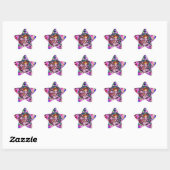 VALENTIJN VENETIAN MASQUERADE CONFETTI STER STICKER (Vel)