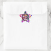 VALENTIJN VENETIAN MASQUERADE CONFETTI STER STICKER (Tas)