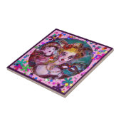 VALENTIJN VENETIAN MASQUERADE CONFETTI TEGELTJE (Zijkant)