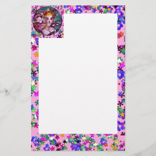 VALENTIJN VENETIAN MASQUERADE MASKS BRIEFPAPIER (Voorkant)