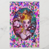 VALENTIJN VENETIAN MASQUERADE MASKS BRIEFPAPIER (Voorkant)