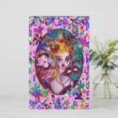 VALENTIJN VENETIAN MASQUERADE MASKS BRIEFPAPIER (Staand voorkant)