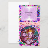 VALENTIJN VENETIAN MASQUERADE MASKS FEESTDAGENKAART (Voorkant / Achterkant)