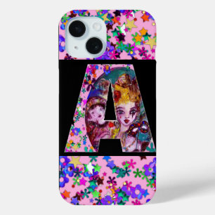 VALENTIJN VENETIAN MASQUERADE MONOGRAM A BRIEF iPhone 15 CASE