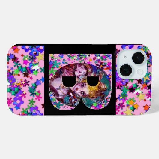 VALENTIJN VENETIAN MASQUERADE MONOGRAM B BRIEF Case-Mate iPhone CASE (Achterkant (horizontaal))