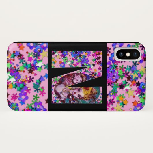 VALENTIJN VENETIAN MASQUERADE MONOGRAM BRIEF Case-Mate iPhone CASE (Achterkant (horizontaal))