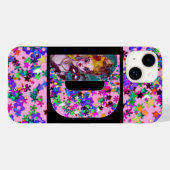 VALENTIJN VENETIAN MASQUERADE MONOGRAM D BRIEF Case-Mate iPhone CASE (Achterkant (horizontaal))