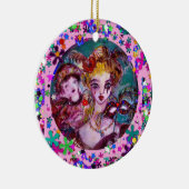 VALENTIJN VENETIAN MASQUERADE MONOGRAM D BRIEF KERAMISCH ORNAMENT (Rechts)