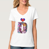 VALENTIJN VENETIAN MASQUERADE MONOGRAM D BRIEF T-SHIRT (Voorkant)