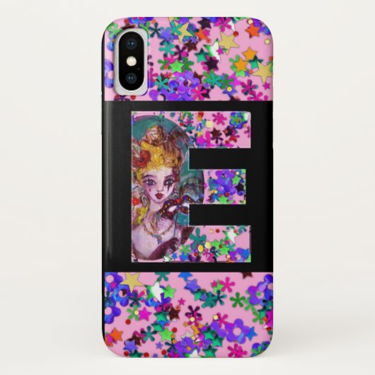 VALENTIJN VENETIAN MASQUERADE MONOGRAM E BRIEF Case-Mate iPhone CASE (Achterkant)