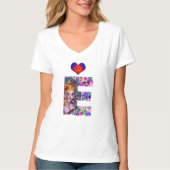 VALENTIJN VENETIAN MASQUERADE MONOGRAM E BRIEF T-SHIRT (Voorkant)