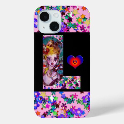 VALENTIJN VENETIAN MASQUERADE MONOGRAM F BRIEF Case-Mate iPhone CASE (Achterkant)