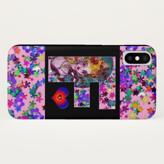 VALENTIJN VENETIAN MASQUERADE MONOGRAM F BRIEF Case-Mate iPhone CASE (Achterkant (horizontaal))