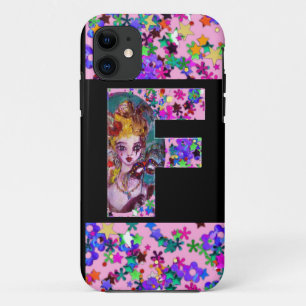 VALENTIJN VENETIAN MASQUERADE MONOGRAM F BRIEF iPhone 11 HOESJE