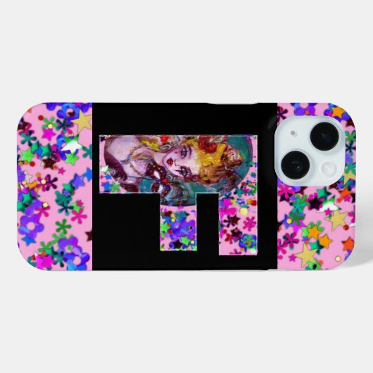 VALENTIJN VENETIAN MASQUERADE MONOGRAM F BRIEF Case-Mate iPhone CASE (Achterkant (horizontaal))