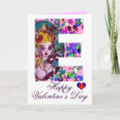 VALENTIJN VENETIAN MASQUERADE MONOGRAM F BRIEF FEESTDAGEN KAART (Voorkant)