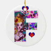 VALENTIJN VENETIAN MASQUERADE MONOGRAM F BRIEF KERAMISCH ORNAMENT (Achterkant)