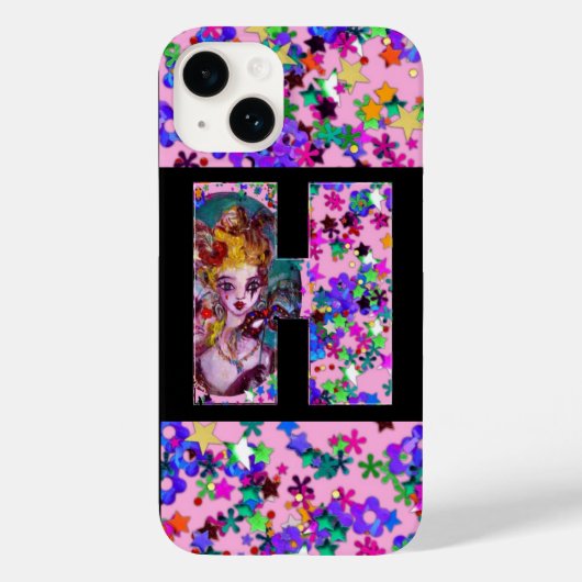 VALENTIJN VENETIAN MASQUERADE MONOGRAM H BRIEF Case-Mate iPhone CASE (Achterkant)