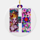 VALENTIJN VENETIAN MASQUERADE MONOGRAM H BRIEF KERAMISCH ORNAMENT (Achterkant)