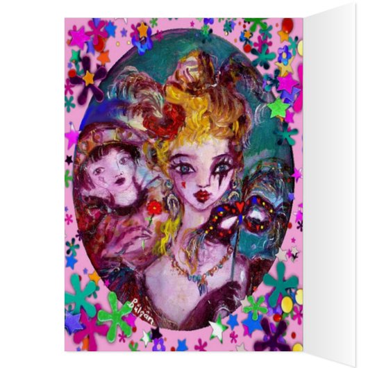 VALENTIJN VENETIAN MASQUERADE MONOGRAM I-BRIEF (Binnen (Links))