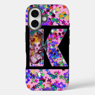 VALENTIJN VENETIAN MASQUERADE MONOGRAM K BRIEF iPhone 16 HOESJE