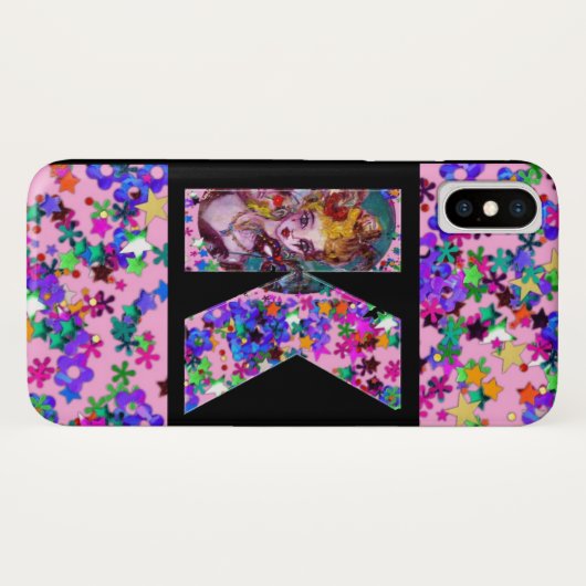 VALENTIJN VENETIAN MASQUERADE MONOGRAM K BRIEF Case-Mate iPhone CASE (Achterkant (horizontaal))