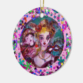 VALENTIJN VENETIAN MASQUERADE MONOGRAM N BRIEF KERAMISCH ORNAMENT (Links)