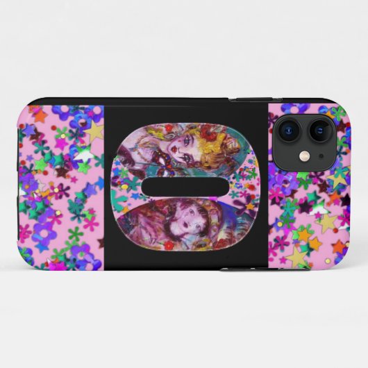 VALENTIJN VENETIAN MASQUERADE MONOGRAM OF BRIEF Case-Mate iPhone CASE (Achterkant (horizontaal))