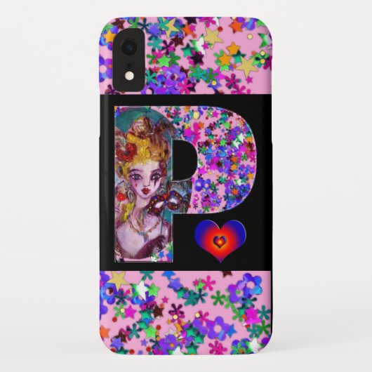 VALENTIJN VENETIAN MASQUERADE MONOGRAM P BRIEF Case-Mate iPhone CASE (Achterkant)