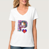 VALENTIJN VENETIAN MASQUERADE MONOGRAM P BRIEF T-SHIRT (Voorkant)